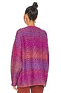 view 3 of 4 Ombre Cardigan in Wild Orchid