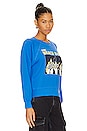 view 2 of 4 The Beach Boys Concert Raglan Crew in Washed Cobalt
