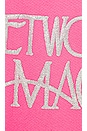 view 5 of 5 Fleetwood Mac Circle Logo Raglan Crew in Pink Rouge