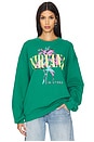 view 1 of 4 SUDADERA NIRVANA LILIES BF CREW in Jade