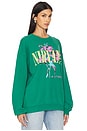 view 2 of 4 SWEAT NIRVANA LILIES BF CREW in Jade