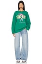 view 4 of 4 Nirvana Lilies Bf Crew Sweatshirt in Jade