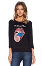 view 1 of 4 Rolling Stones Flag Tongue Sweatshirt in Black