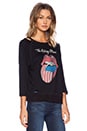 view 2 of 4 Rolling Stones Flag Tongue Sweatshirt in Black