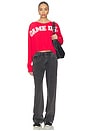 view 4 of 4 Game Day Meet & Greet Long Sleeve Top in Fire Red