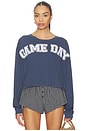 view 1 of 4 Game Day Meet & Greet Long Sleeve Top in Vintage Navy