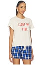 view 2 of 4 The Doors Light My Fire Reverse Gf Tee in Dirty White