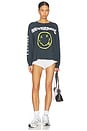 view 4 of 4 Nirvana Nevermind Smiley Merch Long Sleeve in Vintage Black