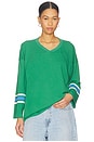 view 1 of 4 Solid Hockey Jersey Tee in Jade Combo