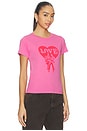 view 2 of 4 T-SHIRT JOHN LENON LOVE IS REAL HEADLINER in Classic Pink