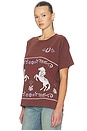 view 2 of 4 T-SHIRT FLORAL HORSE PATTER MERCH in Nutmeg