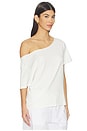 view 2 of 4 Solid Off The Shoulder Tee in Vintage White