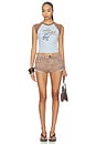 view 4 of 4 Saddle & Spur Motel Raglan Tank Top in Sky Way Blue Combo