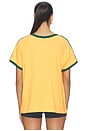 view 3 of 4 Espana Club Tee in Yellow Combo