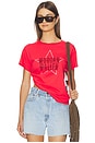 view 1 of 5 T-SHIRT MORGAN WALLEN RHINESTONE STAR SOLO TEE in Deep Sea Coral
