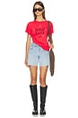 view 4 of 5 T-SHIRT MORGAN WALLEN RHINESTONE STAR SOLO TEE in Deep Sea Coral