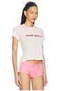 view 2 of 4 T-SHIRT SURF BORED BURNOUT VINTAGE in Ballet Pink