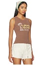 view 2 of 4 No Strings Attached Shrunken Tank Top in Chocolate Malt