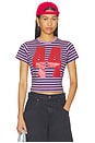 view 1 of 5 T-SHIRT STRIPE 44 VINTAGE  in Hazy Orchid Combo