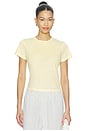 view 1 of 4 T-SHIRT SOLID BURNOUT VINTAGE  in Lemon