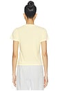 view 4 of 4 T-SHIRT SOLID BURNOUT VINTAGE  in Lemon