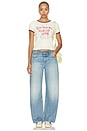 view 5 of 4 CAMISETA GREAT SMOKY MTNS CONTRAST SLIM RINGER  in Pale Yellow Combo