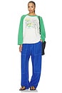 view 5 of 4 Map Of Nowhere Oversized Raglan Long Sleeve Top in Briar Combo in Green Briar Combo