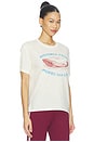 view 2 of 4 T-SHIRT GREETINGS FROM MORRO BAY BURNOUT BOYFRIEND  in Stone Vintage