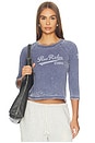 view 1 of 4 T-SHIRT PINE RIDGE CUBS BURNOUT RAGLAN  in Washed Indigo