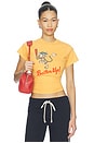 view 1 of 4 T-SHIRT BATTER UP KITTY VINTAGE  in Yellow Honey