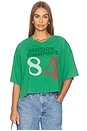 view 1 of 4 Division Champs Cropped V-neck Tee in Green Briar