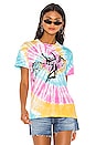 view 2 of 5 Led Zeppelin Icarus Weekend Tee in Rainbow Tie Dye