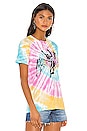 view 3 of 5 Led Zeppelin Icarus Weekend Tee in Rainbow Tie Dye
