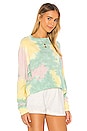 view 2 of 4 Long Sleeve Top in Lily Pad Tie Dye
