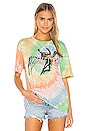view 1 of 5 Led Zeppelin Icarus Tie Dye Weekend Tee in Faded Neons Tie Dye