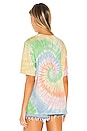 view 4 of 5 Led Zeppelin Icarus Tie Dye Weekend Tee in Faded Neons Tie Dye