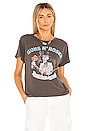 view 1 of 4 GNR Welcome To The Jungle Reverse Girlfriend Tee in Washed Black