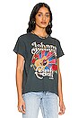 view 3 of 5 T-SHIRT GRAPHIQUE JOHNNY CASH MARTIN GUITAR TOUR in Vintage Black