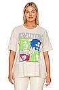 view 2 of 4 Led Zeppelin Four Square Merch Tee in Dirty White