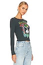 view 2 of 4 The Doors Brodsky Photo Shrunken Long Sleeve in Vintage Black