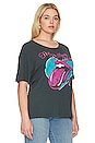 view 4 of 8 Rolling Stones 78 Ticket Boyfriend Tee in Vintage Black