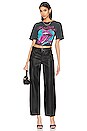 view 7 of 8 Rolling Stones 78 Ticket Boyfriend Tee in Vintage Black