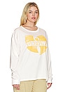 view 4 of 8 Wu- Tang Clan Cream Merch Long Sleeve in Vintage White