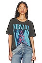 view 1 of 5 Nirvana Silver Cover Merch Tee in Pigment Black