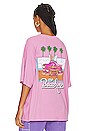 view 3 of 4 The Beach Boys 1983 Tour Oversized Tee in Lilac Bloom
