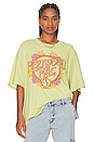 view 1 of 4 Fleetwood Mac Flower Crest Tee in Lily Green