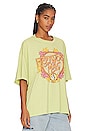 view 2 of 4 Fleetwood Mac Flower Crest Tee in Lily Green