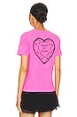 view 3 of 4 Blondie Heart Of Glass Flyer Ringer Tee in Sugar Plum