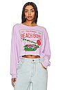 view 1 of 4 The Beach Boys License Plate Crop Merch Tee in Lavender Bloom