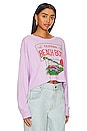 view 2 of 4 The Beach Boys License Plate Crop Merch Tee in Lavender Bloom